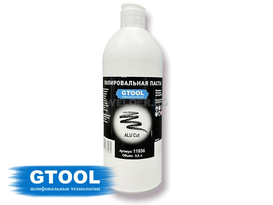 Полировальная паста GTOOL ALU Cut, 0,5л, белая