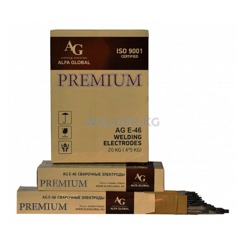 Сварочные электроды AG E–46 PREMIUM d.2.5 1кг